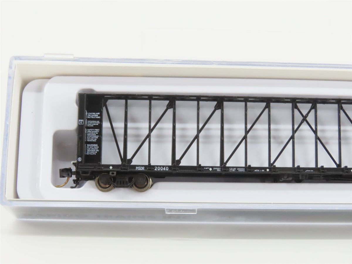 N Scale Rapido 562005A MSDR Mississippi Delta Centerbeam Flat Car #20040