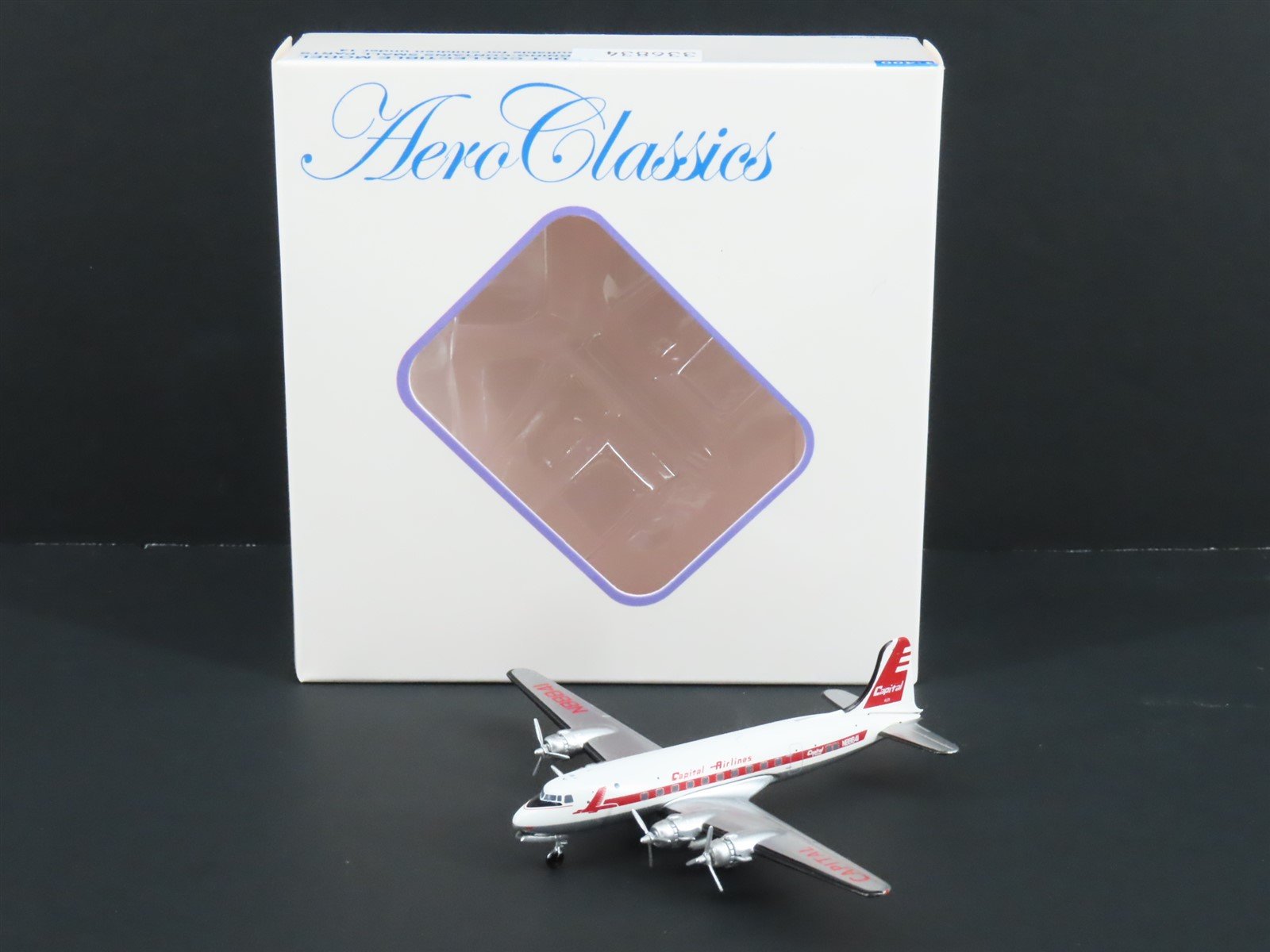 1:400 Aero Classics Die-Cast Capital Airlines Douglas DC-4 Airliner N88841