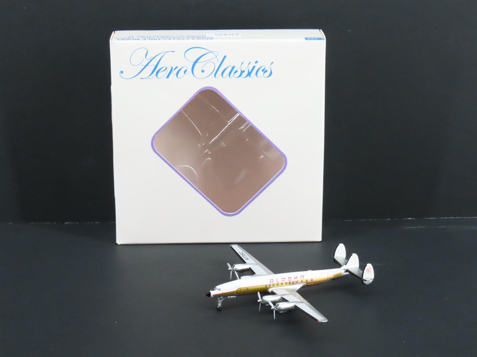 1:400 Aero Classics Die-Cast Alaska Airlines Lockheed L-1649 Airliner N7316C