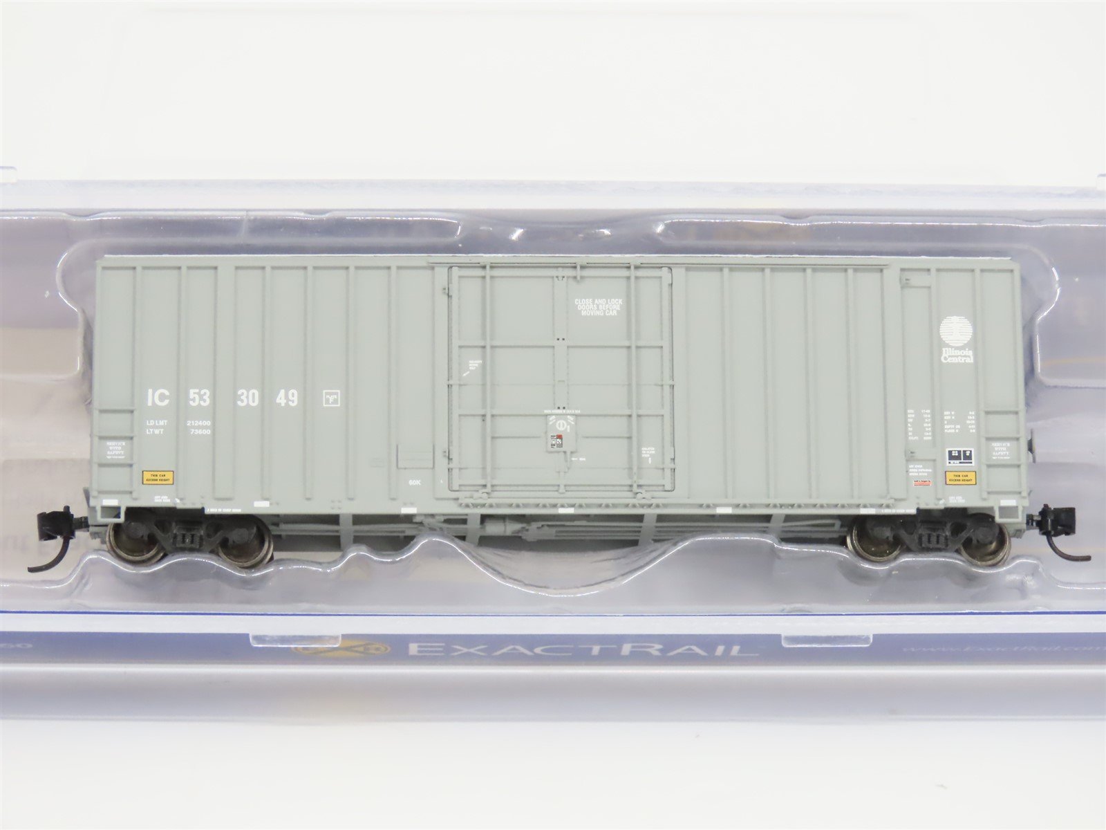 N Scale ExactRail EN-51003-5 IC Illinois Central Hi-Cube Box Car #533049