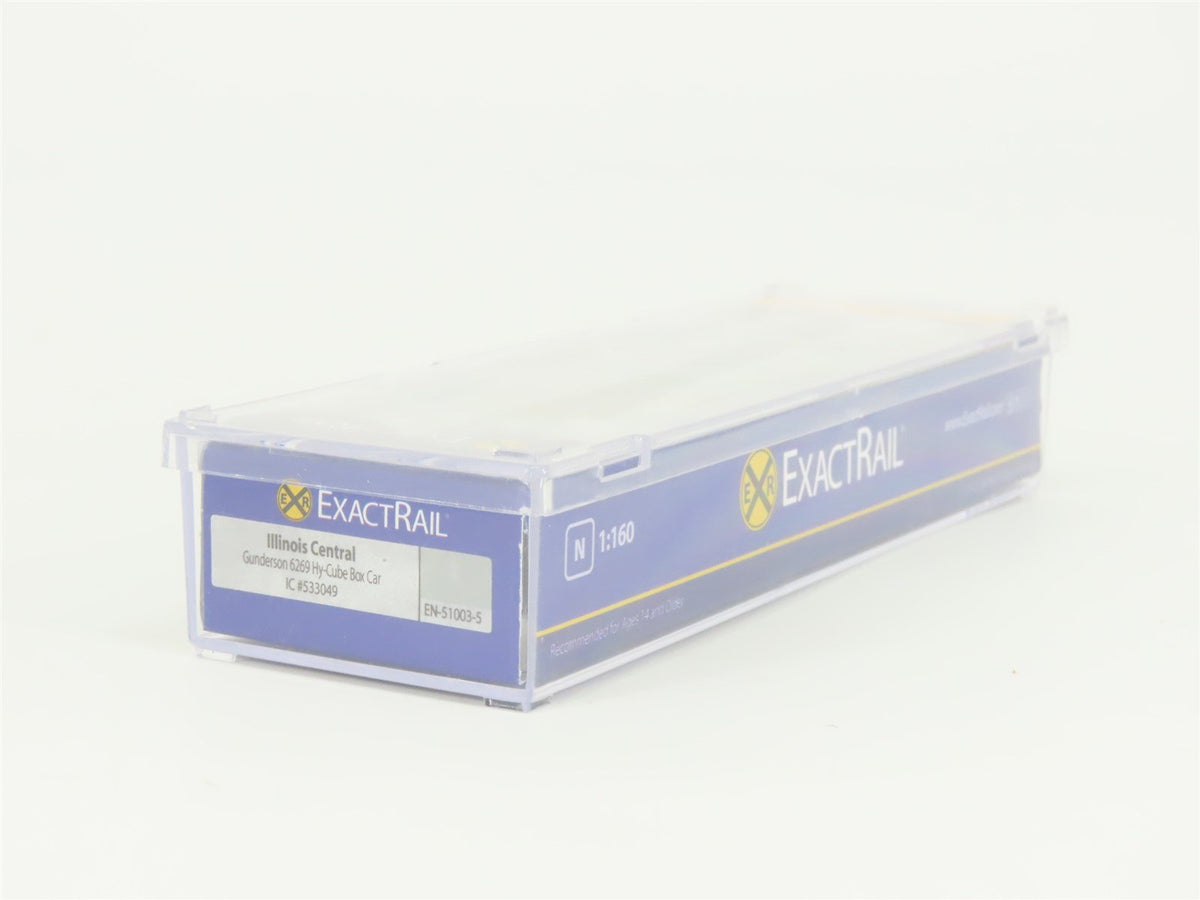 N Scale ExactRail EN-51003-5 IC Illinois Central Hi-Cube Box Car #533049