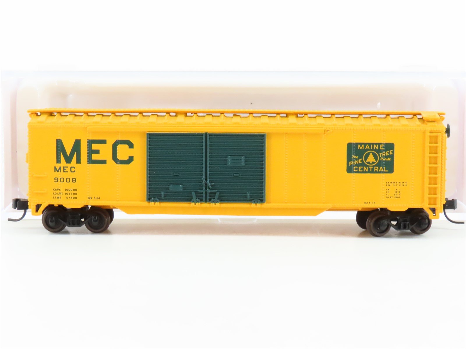 N Scale Atlas Trainman 50002247 MEC Maine Central 50' Double Door Boxcar #9008