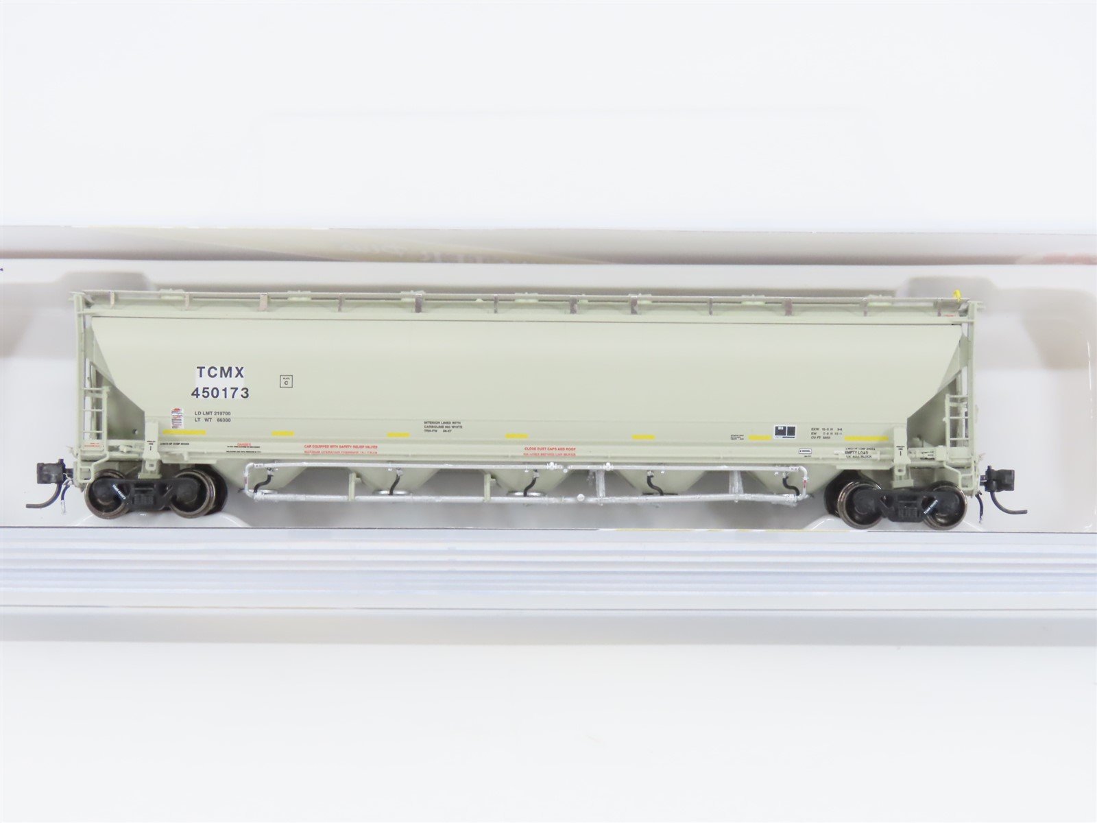 N Scale Atlas 50004343 TCMX Trinity 5560 Covered 5-Bay Hopper #450173