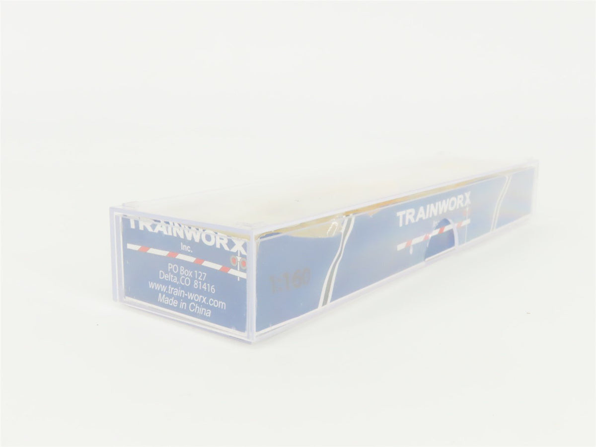 N Scale TrainWorx 28545-19 TTX Trailer Train 85&#39; Flat Car #474002