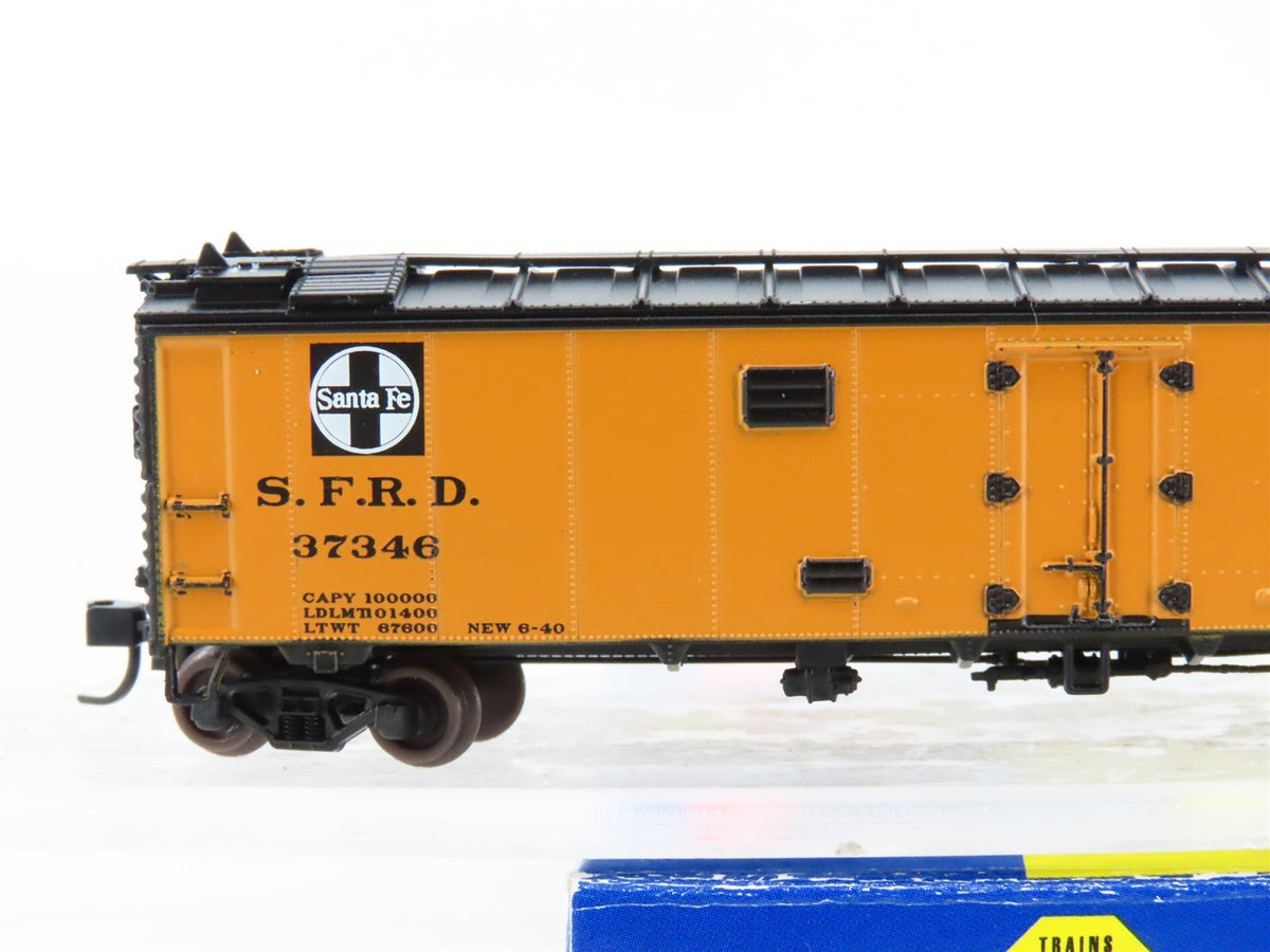 N Scale Athearn 11574 SFRD Santa Fe &quot;Chief California&quot; 50&#39; Ice Reefer #37346