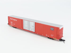 N Scale TrainWorx 2904-04 CB&Q Burlington Route 86' Auto Parts Box Car #15012
