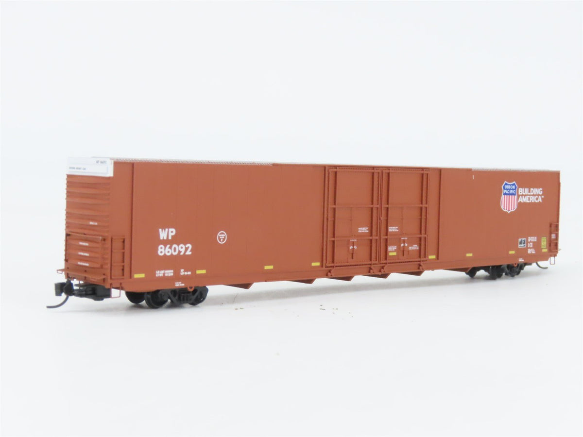 N Scale TrainWorx 2907-10 WP UP Union Pacific 86&#39; Auto Parts Box Car #86092
