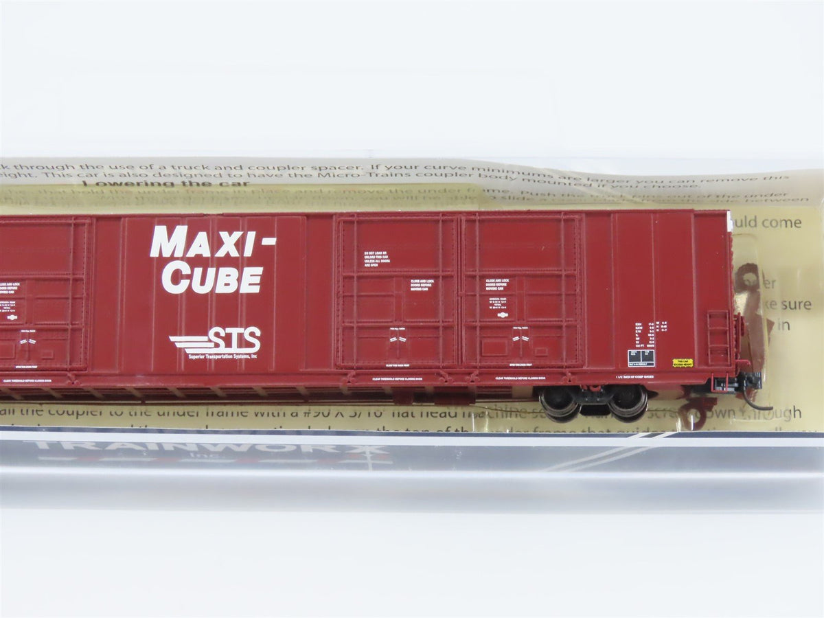 N Scale TrainWorx 2878-02 WCRC STS Maxi-Cube 86&#39; Auto Parts Box Car #8628