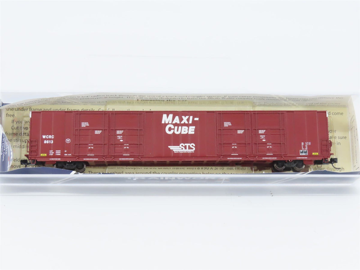 N Scale TrainWorx 2878-01 WCRC STS Maxi-Cube 86&#39; Auto Parts Box Car #8613