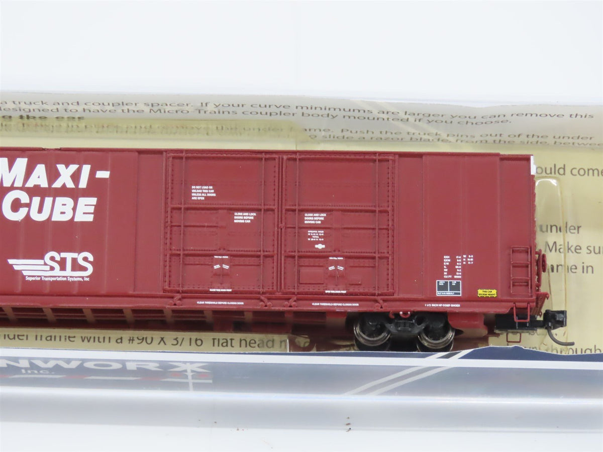 N Scale TrainWorx 2878-01 WCRC STS Maxi-Cube 86&#39; Auto Parts Box Car #8613