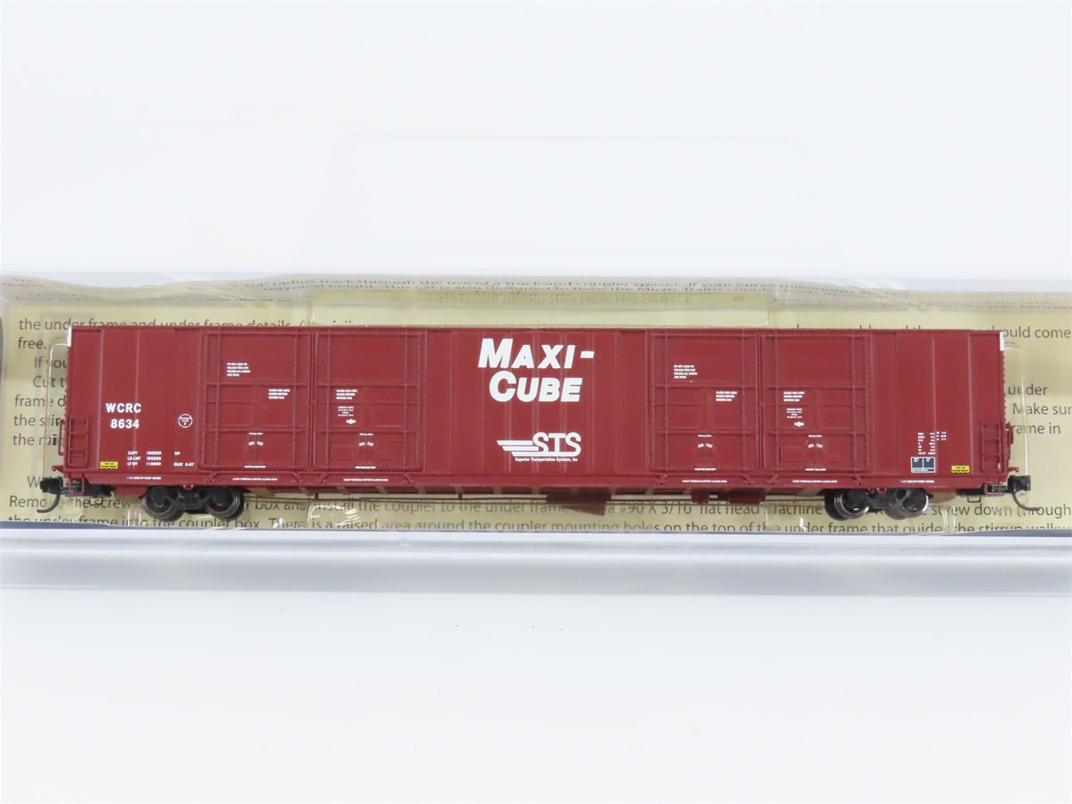 N Scale TrainWorx 2878-03 WCRC STS Maxi-Cube 86&#39; Auto Parts Box Car #8634
