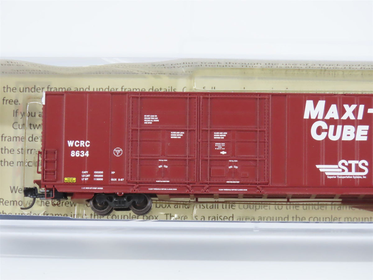 N Scale TrainWorx 2878-03 WCRC STS Maxi-Cube 86&#39; Auto Parts Box Car #8634