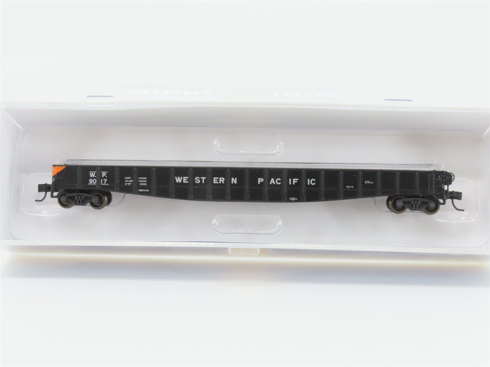 N Scale Athearn 25406 WP Western Pacific Railroad 65' Mill Gondola #9017