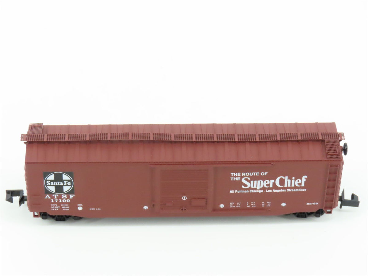 N Scale Roundhouse 81802 ATSF Santa Fe &quot;Super Chief&quot; 50&#39; PS-1 Boxcar #17109