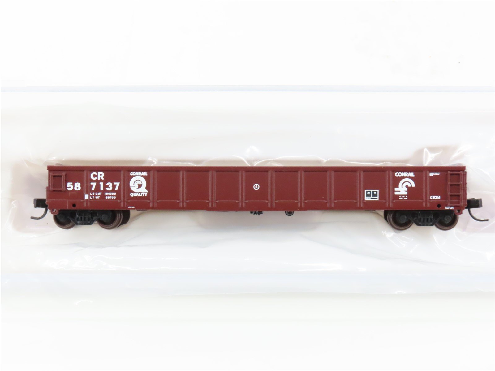 N Scale Atlas 50001905 CR Conrail 52' Evans Gondola #587137