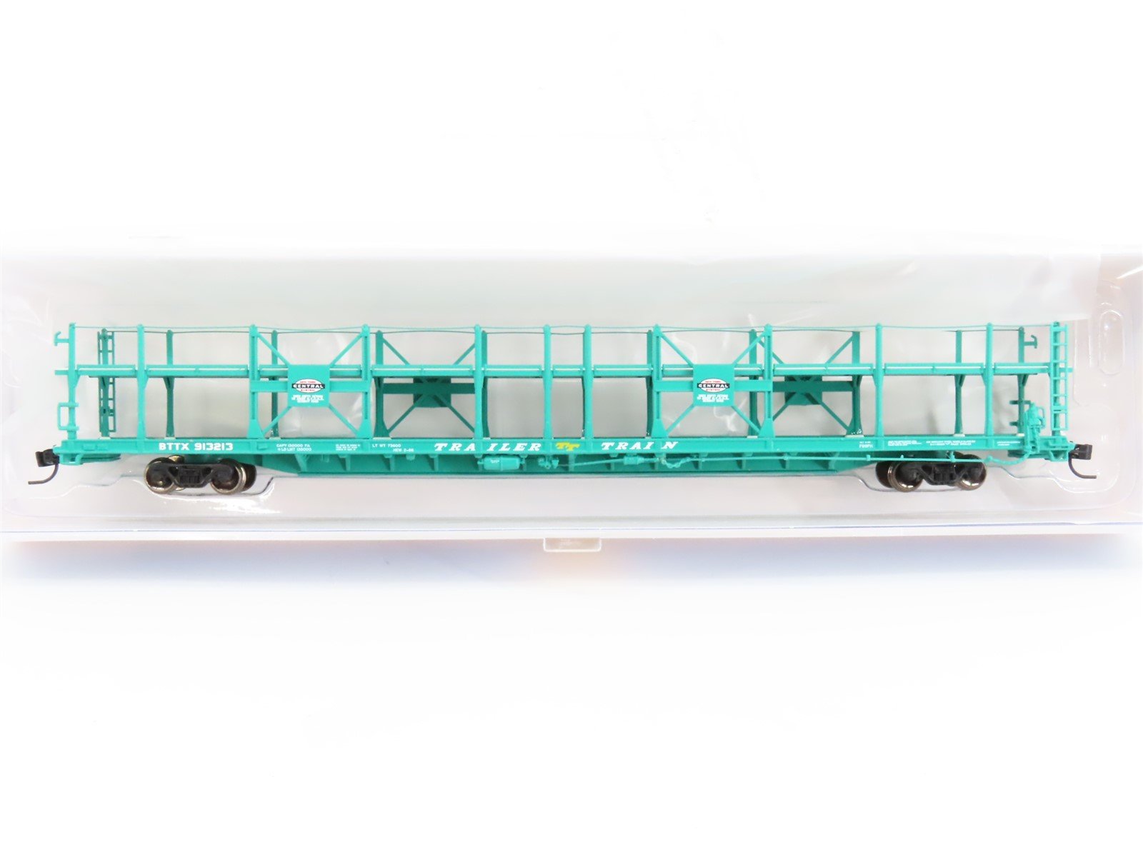 N Athearn ATH15030 BTTX NYC New York Central 89' 8" Auto Rack Flat Car #913213