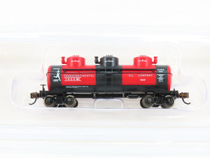 N Scale Bachmann 17154 TROX Transcontinental Oil Co 3-Dome Tank Car #961