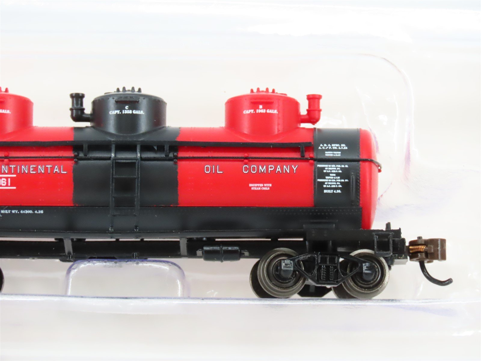 N Scale Bachmann 17154 TROX Transcontinental Oil Co 3-Dome Tank Car #961