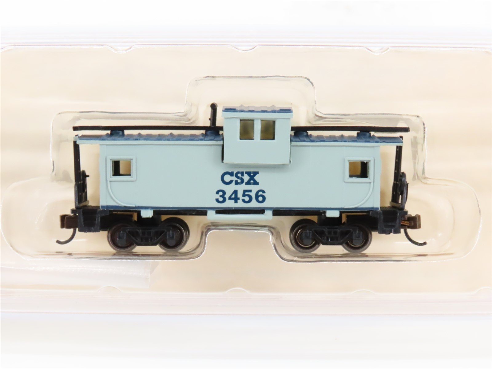 N Scale Bachmann 70768 CSX Gray 36' Wide Vision Caboose #3456