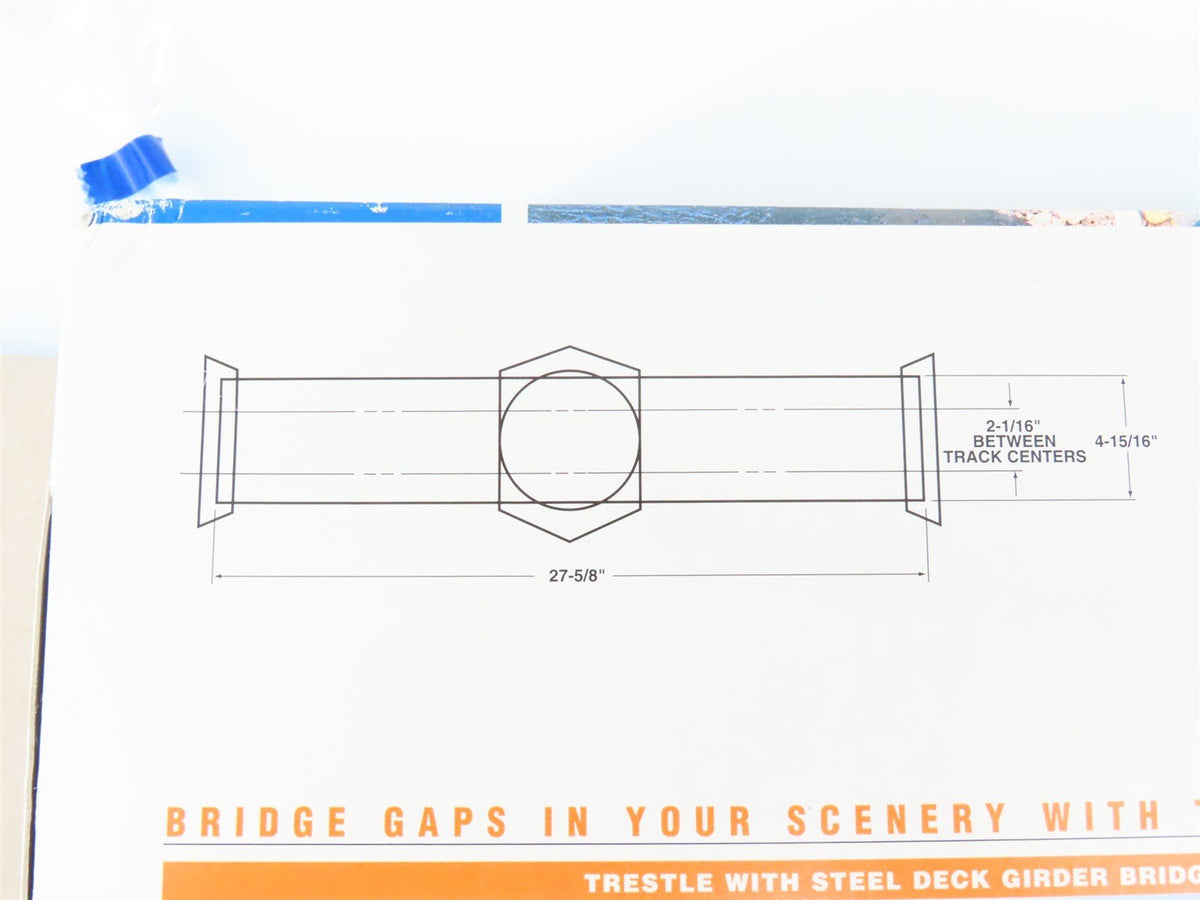 HO 1/87 Scale Walthers Cornerstone Kit #933-3088 Double Track Swing Bridge