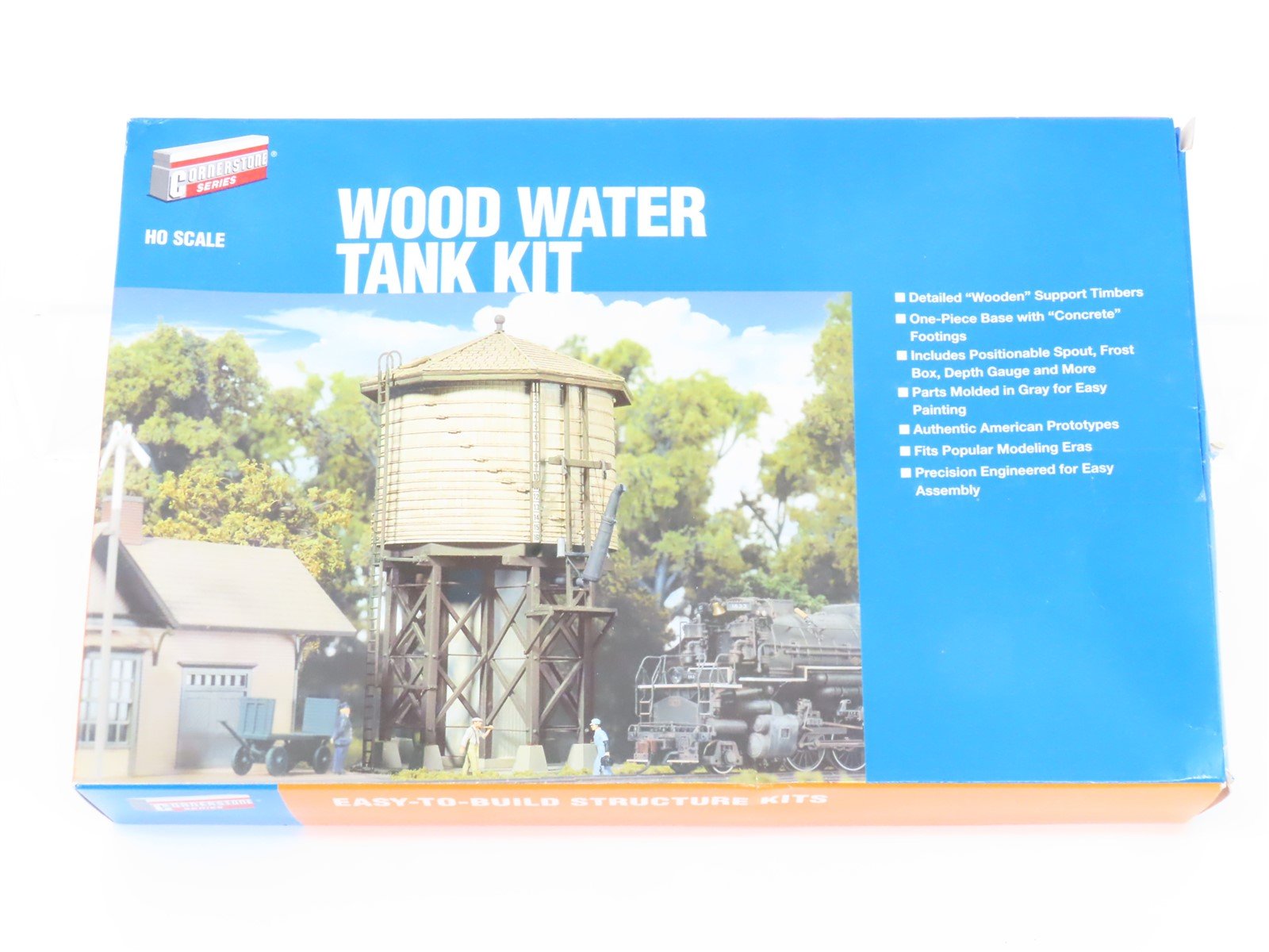 HO 1/87 Scale Walthers Cornerstone Kit #933-3531 Wood Water Tank