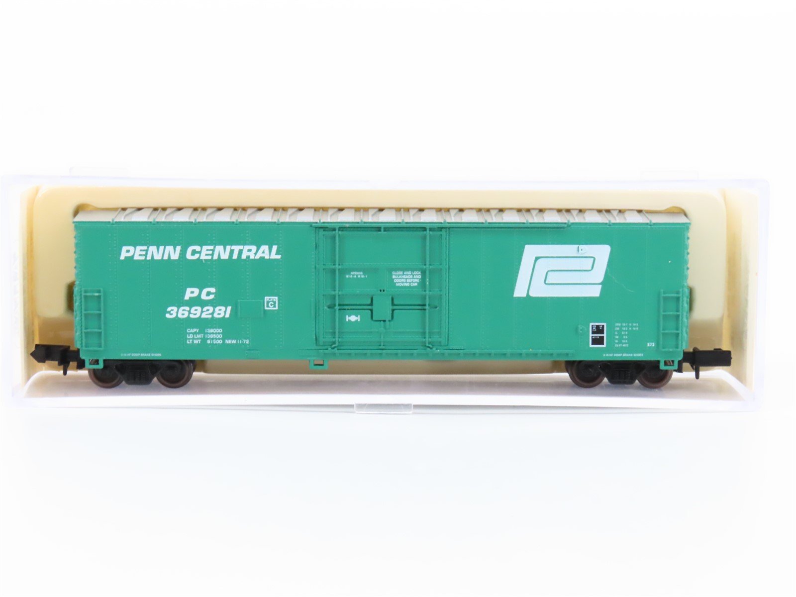 N Scale Atlas 33721 PC Penn Central 50' FGE Single Door Boxcar #369281