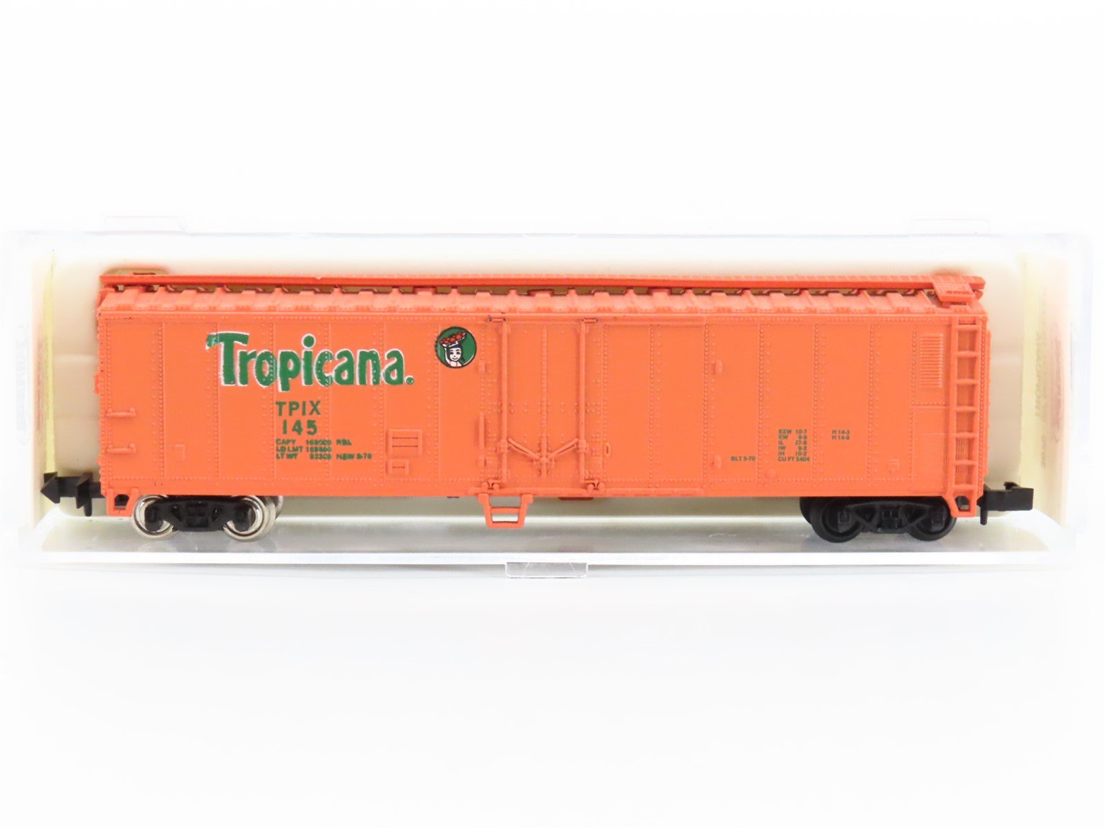 N Scale Atlas 3670 TPIX Tropicana 50' Mech Reefer #145