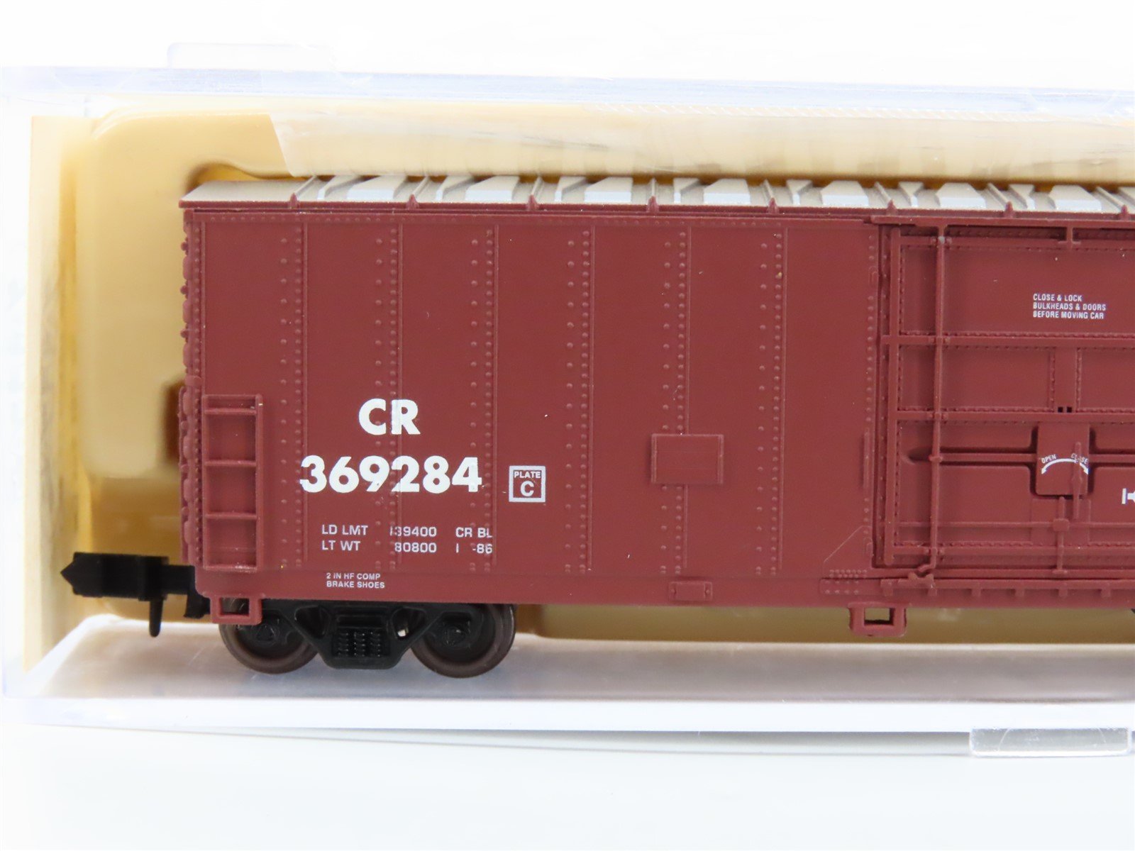 N Scale Atlas 33681 CR Conrail 50' FGE Single Door Boxcar #369284