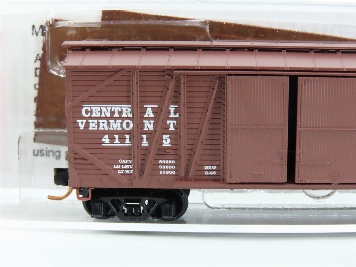 N Scale Micro-Trains MTL 02900050 CV Central Vermont 40&#39; Wood Boxcar #41115