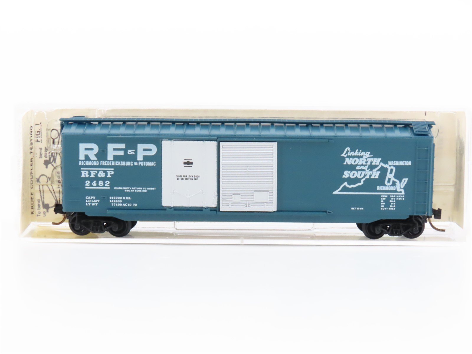 N Scale Micro-Trains MTL/Kadee 33020 RF&P Railway 50' Plug Door Boxcar #2482