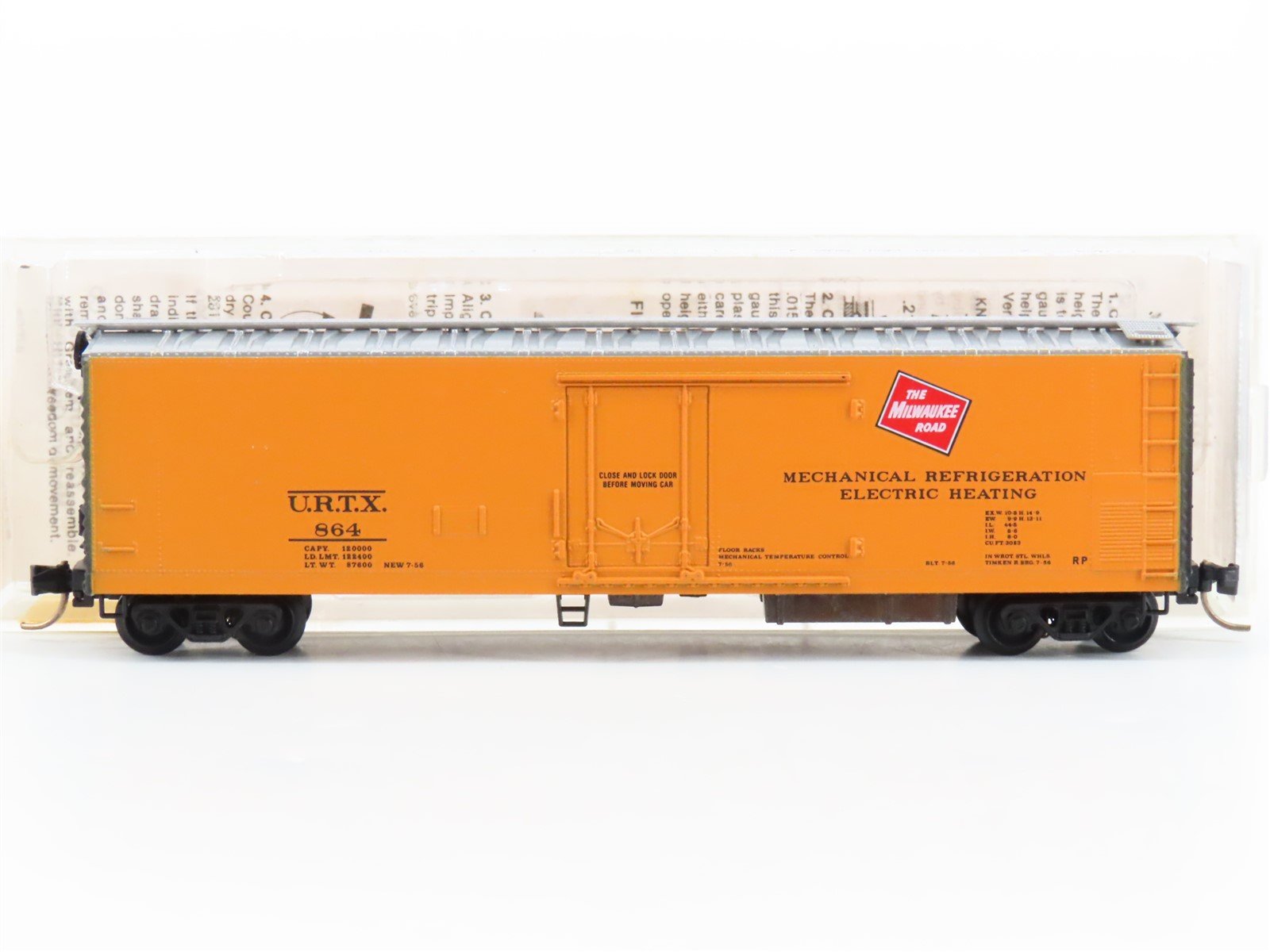 N Scale Micro-Trains MTL/Kadee 69060 URTX Milwaukee Road 51' Mech Reefer #864