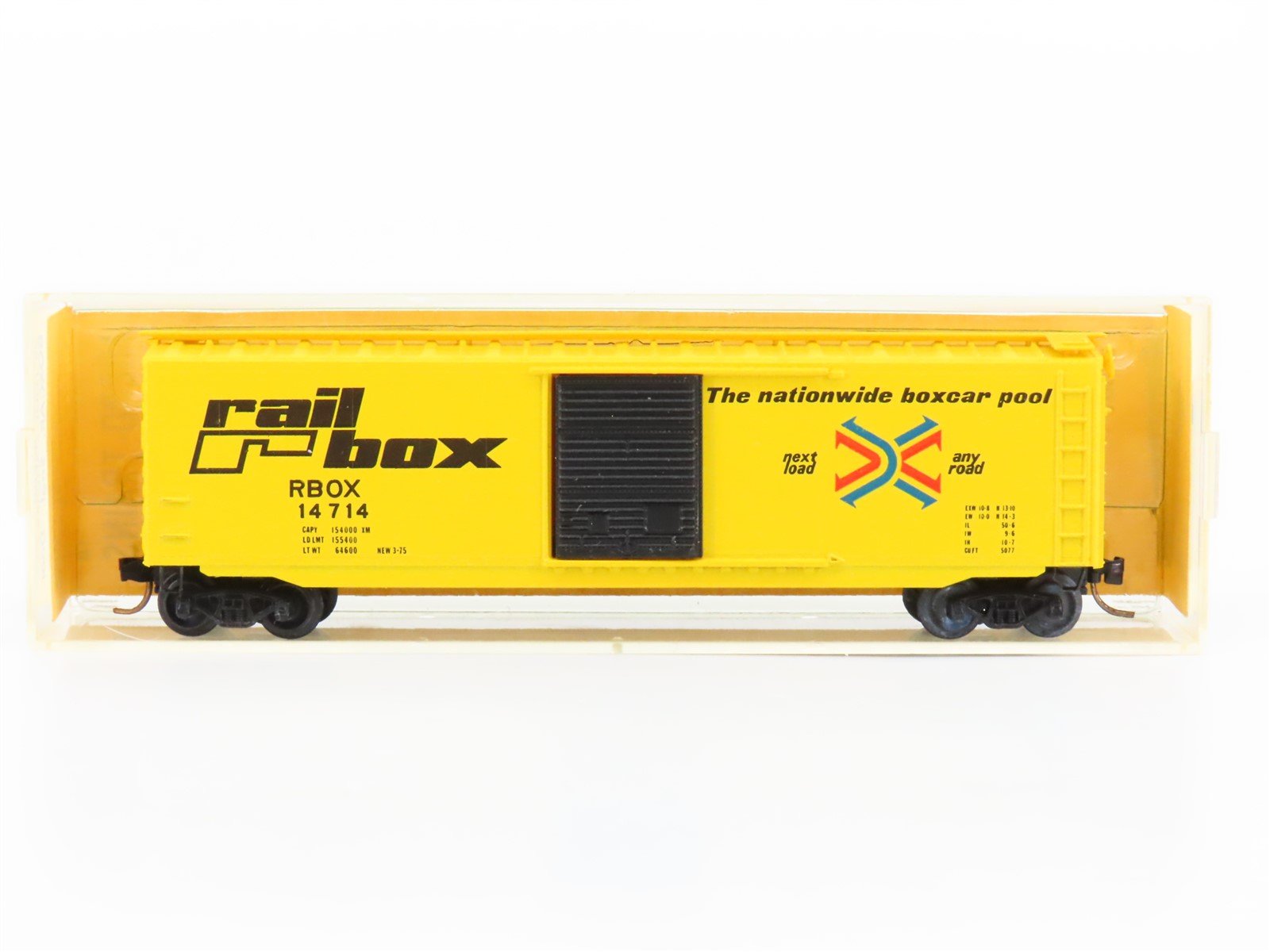 N Scale Micro-Trains MTL/Kadee 31021 RBOX Railbox 50' Standard Boxcar #14714