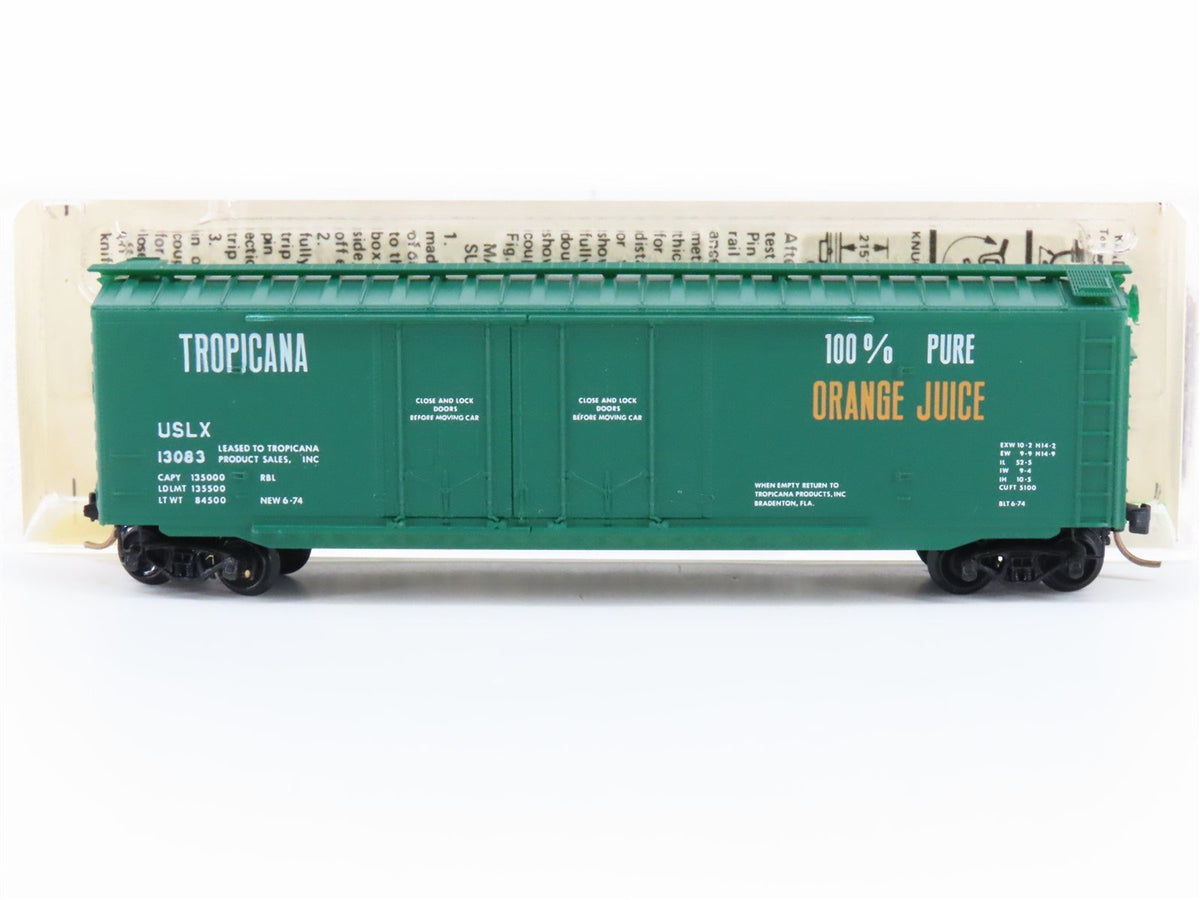 N Scale Micro-Trains MTL/Kadee 36010 USLX Tropicana 50&#39; Standard Boxcar #13083
