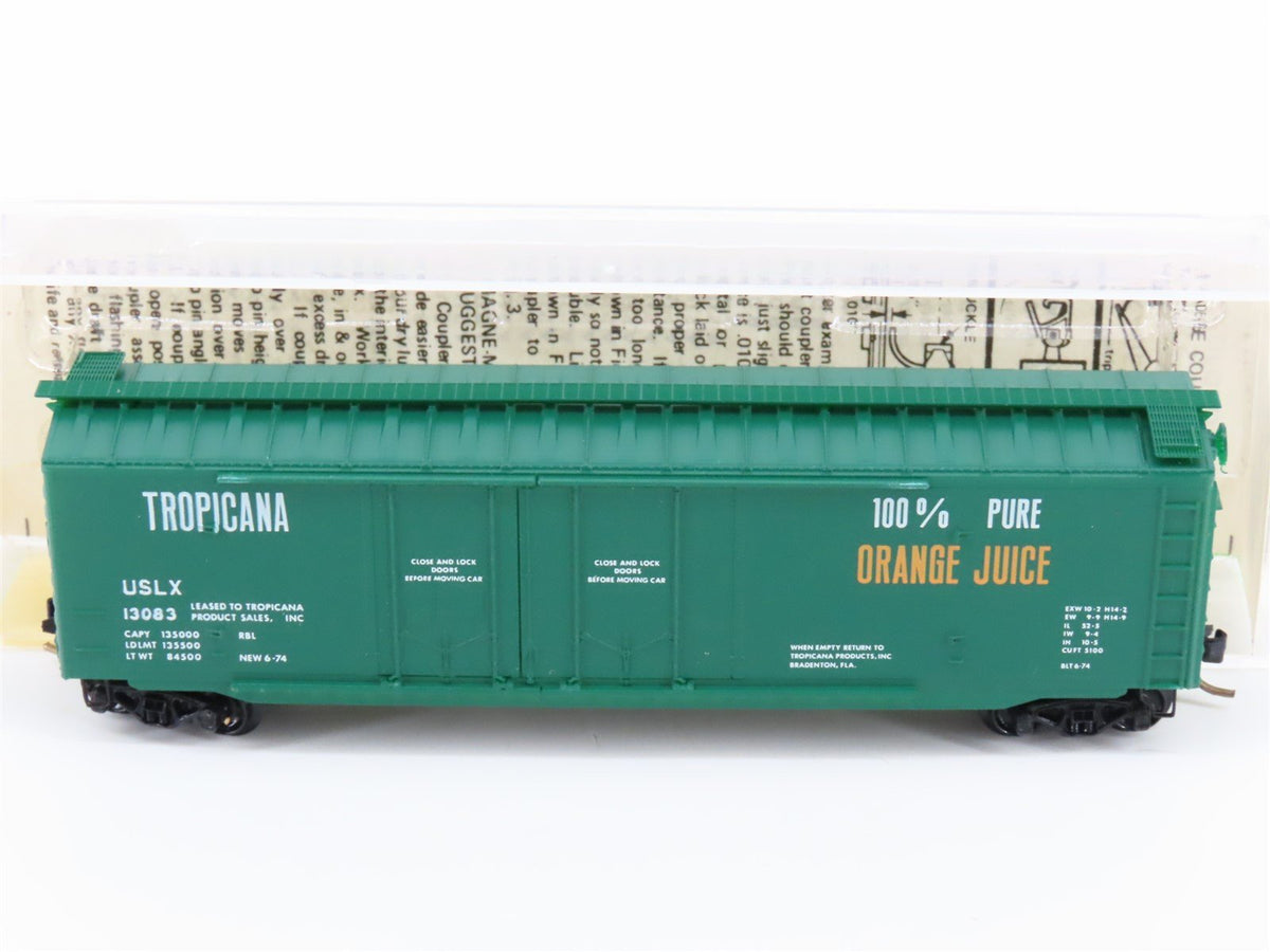 N Scale Micro-Trains MTL/Kadee 36010 USLX Tropicana 50&#39; Standard Boxcar #13083