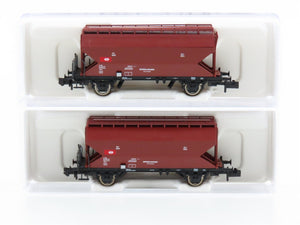 N Scale Fleischmann 830312 SBB CFF FFS Swiss Federal Grain Silo Wagon 2-Pack