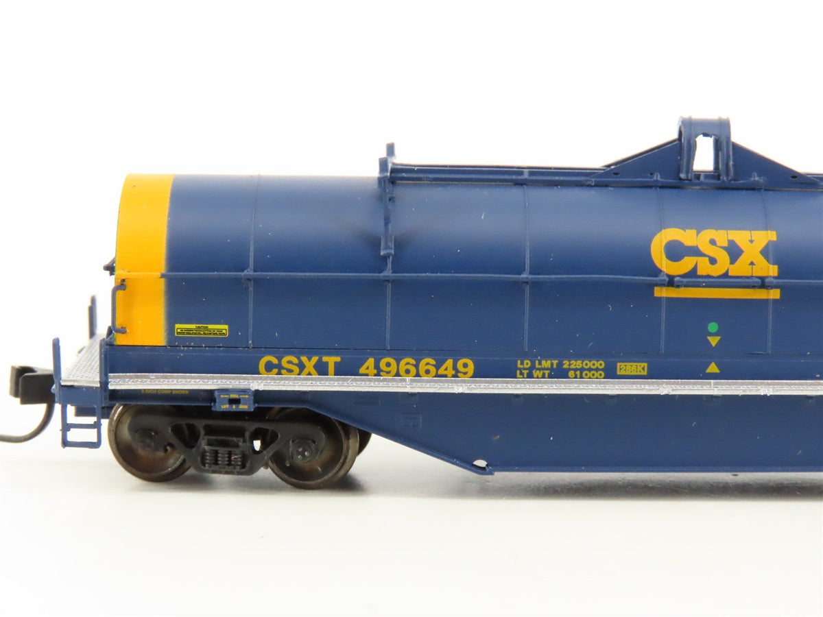 N Scale Atlas 50000844 CSXT Railway Blue 42&#39; Steel Coil Car #496649