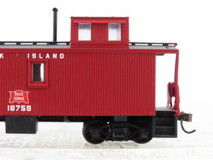 HO Scale Walthers 932-7511 RI Rock Island 30' Wood Offset Cupola Caboose #18759