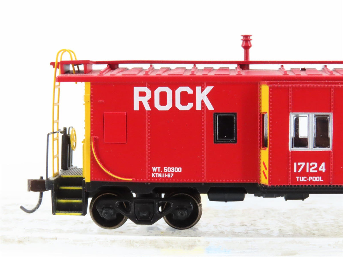 HO Scale Athearn 74679 RI Rock Island Bay Window Caboose #17124