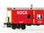 HO Scale Athearn 74679 RI Rock Island Bay Window Caboose #17124