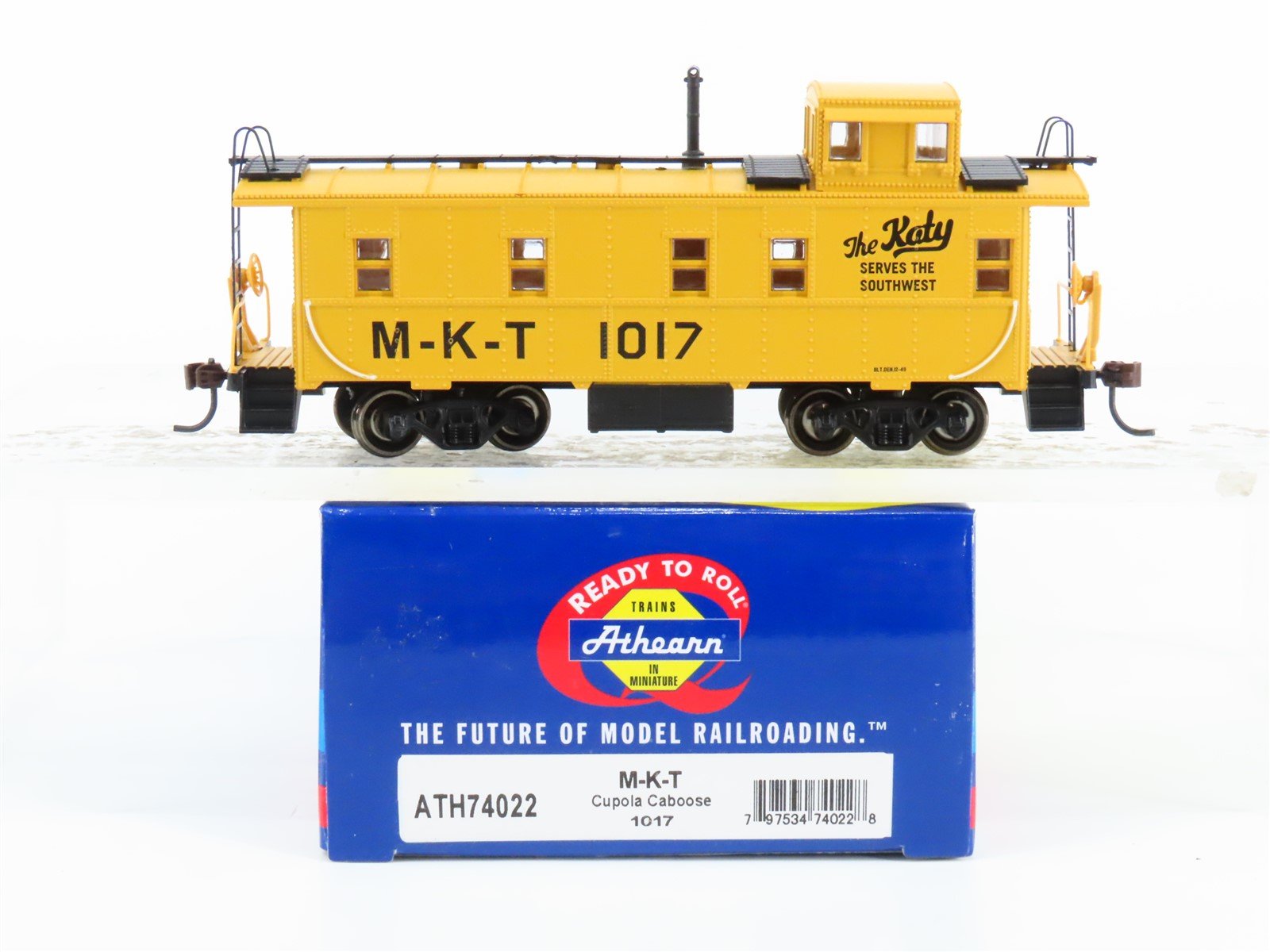 HO Scale Athearn ATH74022 MKT Missouri Kansas Texas "Katy" Cupola Caboose #1017