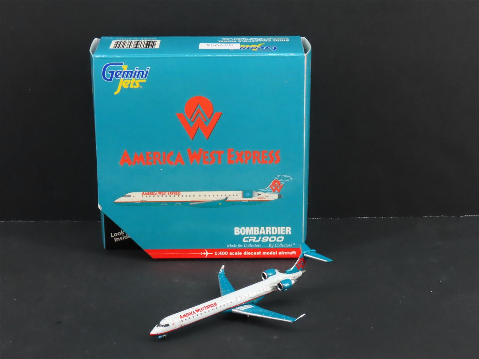1:400 Gemini Jets GJAWE725 Die-Cast America West Bombardier CRJ900 Aircraft