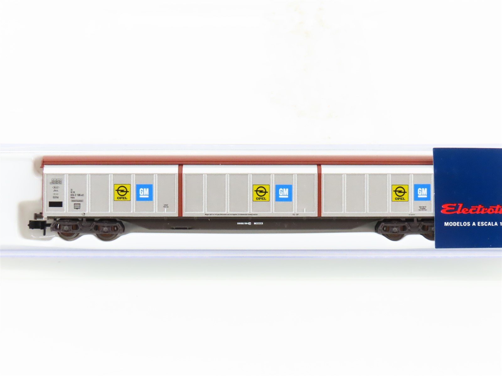 N Electrotren 7715K DB German Opel-GM Type "Habis" Sliding Wall Box Car #188-8P