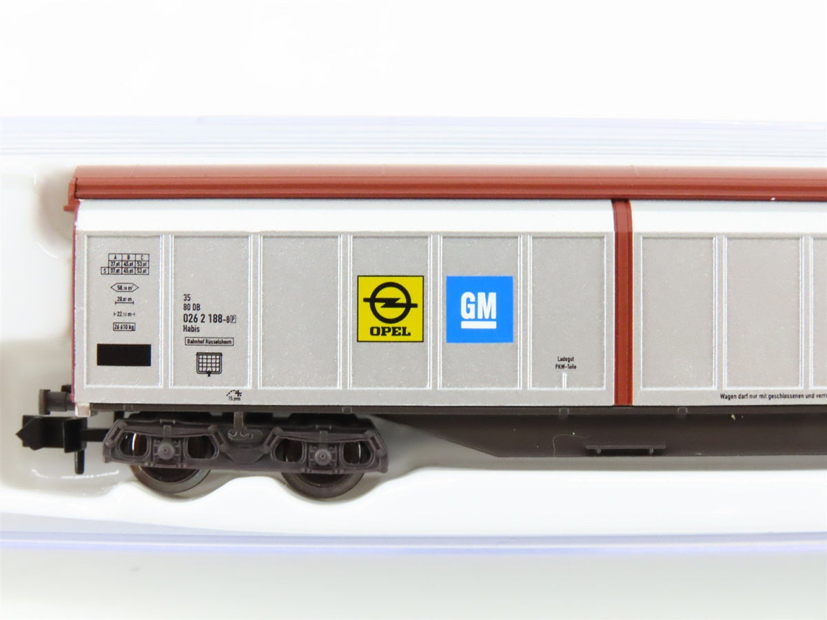 N Electrotren 7715K DB German Opel-GM Type &quot;Habis&quot; Sliding Wall Box Car #188-8P
