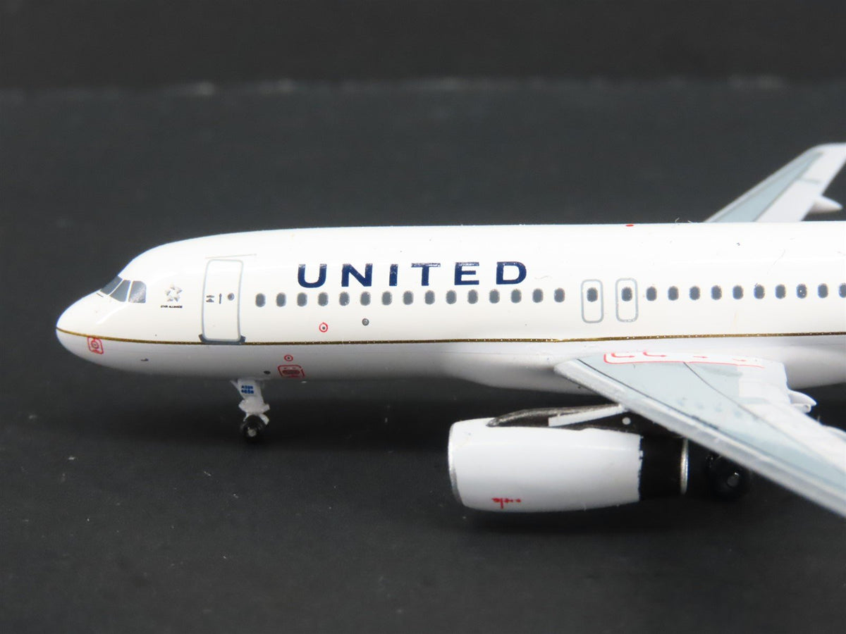 1:400 Aero Classics Baby Bus Die-Cast United Airlines Airbus A320-232 Airliner