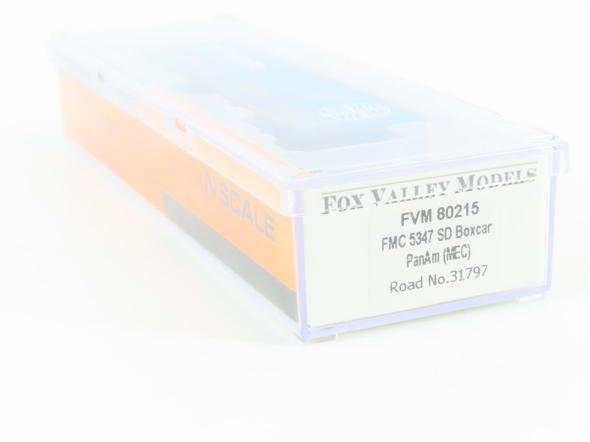 N Scale Fox Valley FVM 80215 MEC Maine Central PanAm 50&#39; FMC 5347 Box Car #31797