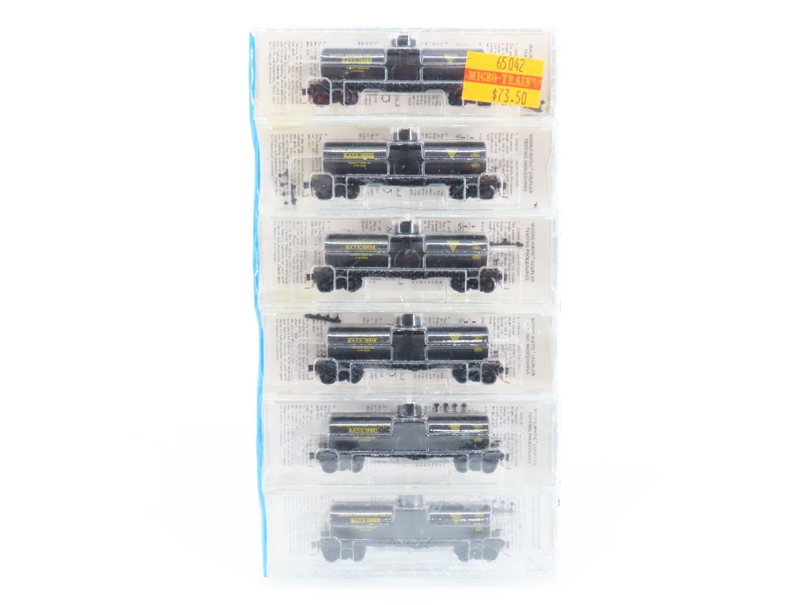 N Kadee Micro-Trains MTL 65042 GATX 39' Single Dome Tank Car 6-Pack - Sealed
