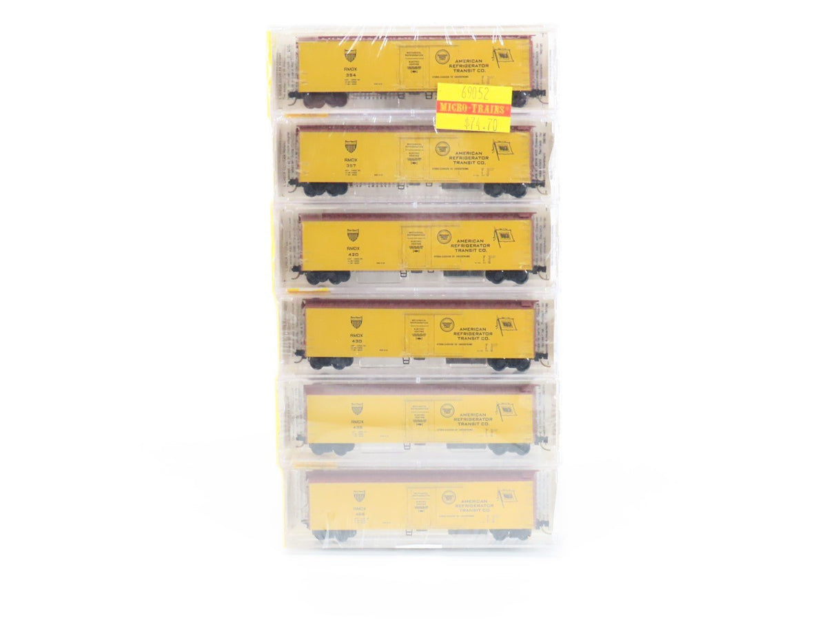 N Kadee Micro-Trains MTL 69052 RMDX American Refrigerator Reefer 6-Pack - Sealed