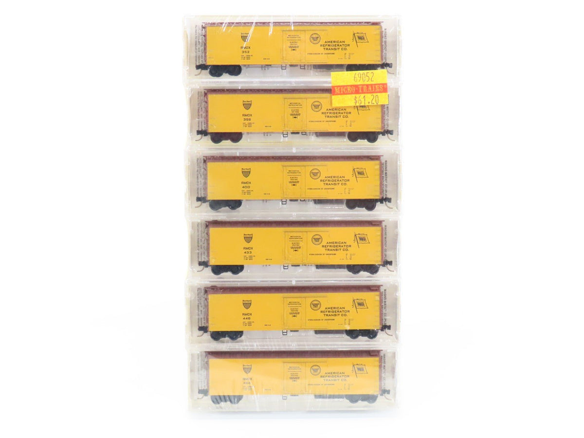 N Kadee Micro-Trains MTL 69052 RMDX American Refrigerator Reefer 6-Pack - Sealed