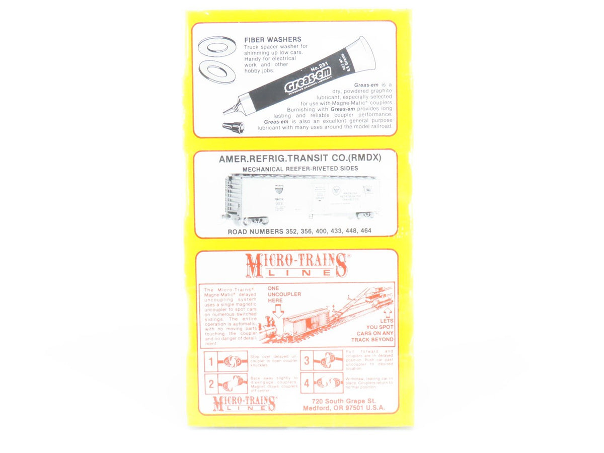 N Kadee Micro-Trains MTL 69052 RMDX American Refrigerator Reefer 6-Pack - Sealed
