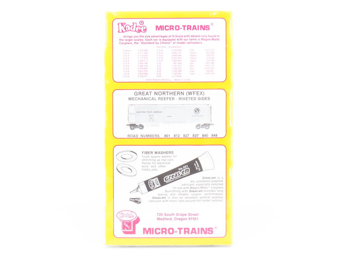 N Kadee Micro-Trains MTL 69012 WFEX Western Fruit Express Reefer 6-Pack - Sealed